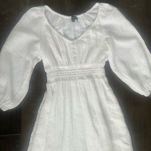 J.Crew white cotton dress